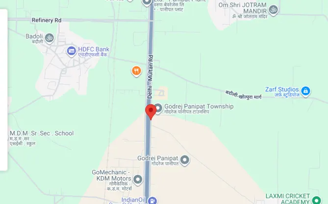 Godrej Panipat Plots Location